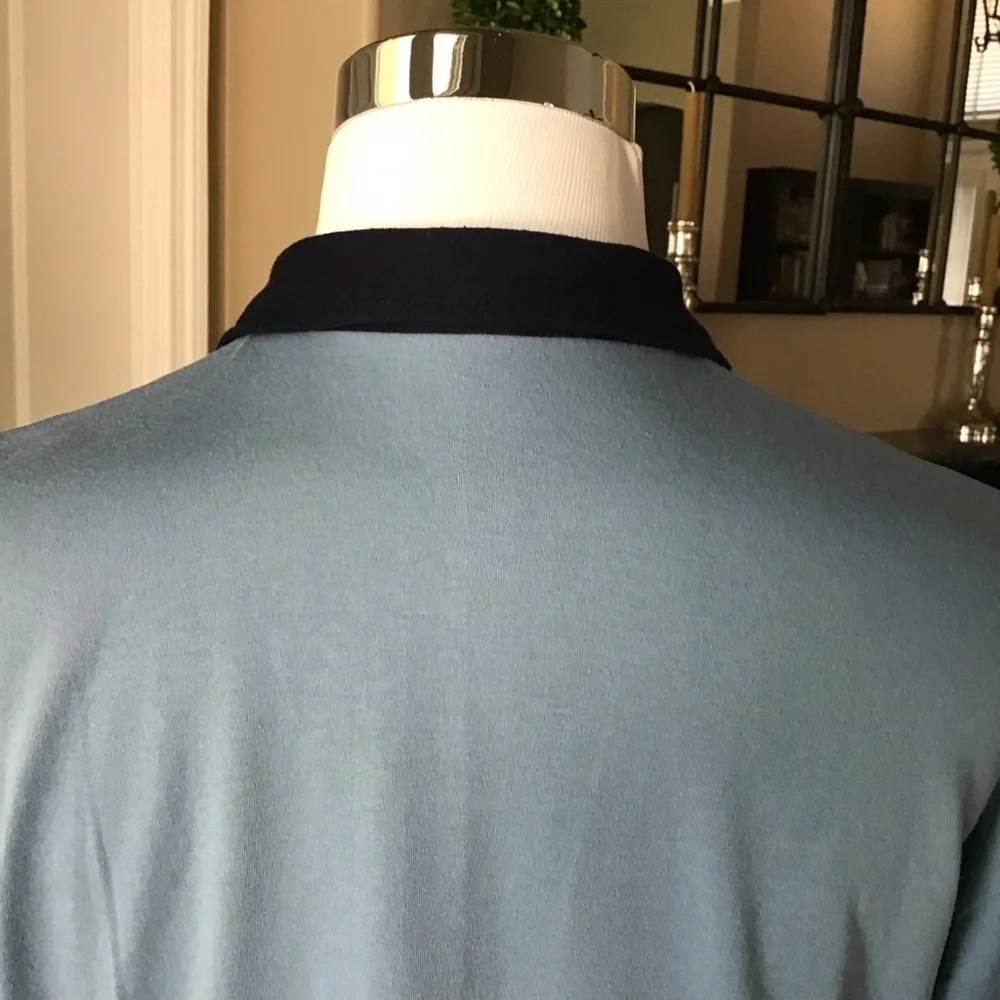 Ralph Lauren Polo Sport Shirt Men’s Large Vintage Blue All Cotton Soft Knit